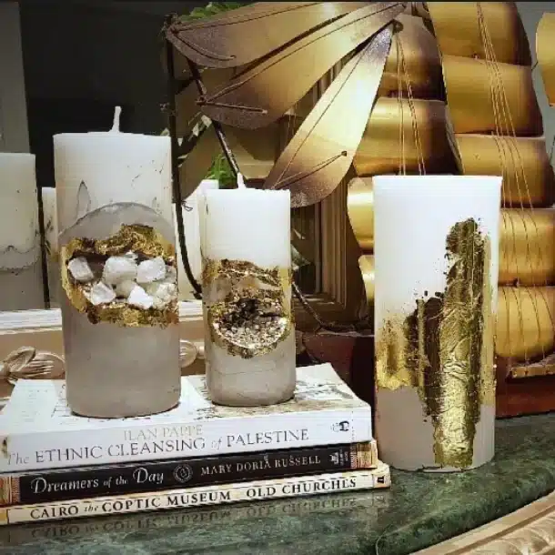 Concrete candle set 1 Concrete candle set