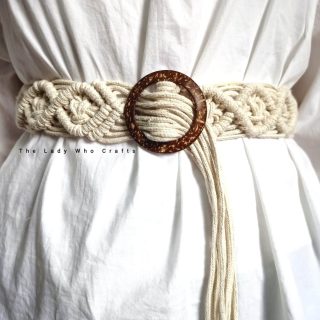 Diamonds Macrame Belt 💛✨