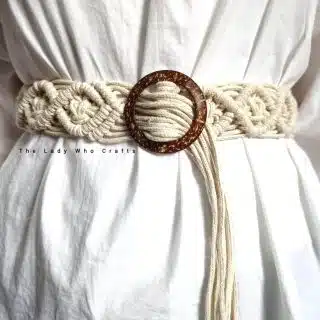 Diamonds Macrame Belt 💛✨