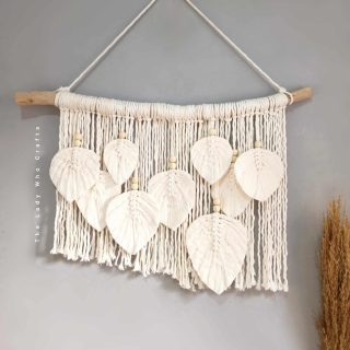 Macrame feathers and beads wall hanging 🍂💛