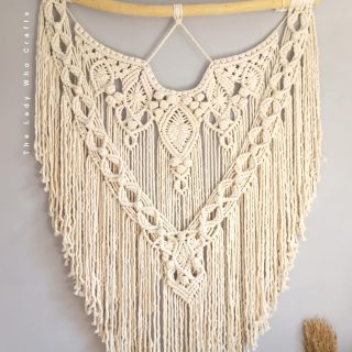 Bubbles and diamonds Large Macrame Wall Hanging 🍂💛