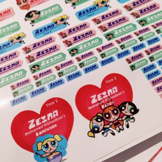 Powerpuff girls waterproof school stickers