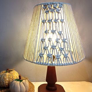 Macrame disk lamp shade ✨💛