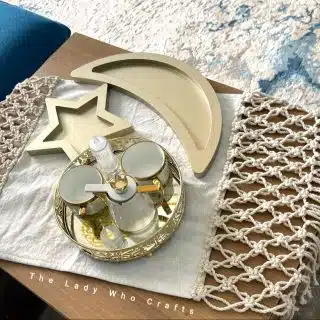 Macrame & fabric table runner 💛✨