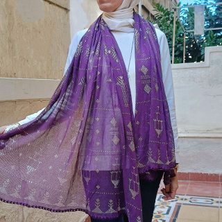 شال تلي قطن موف.