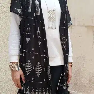 شال تلي اسود .