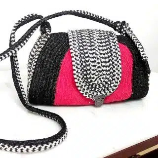 Red & black purse