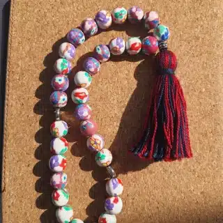 سبحه ٣٣ من الطمي الهندي مقاس ١٠ مل