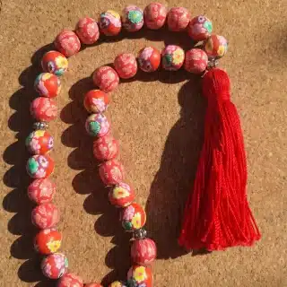 سبحه ٣٣ من الطمي الهندي مقاس ١٠ مل