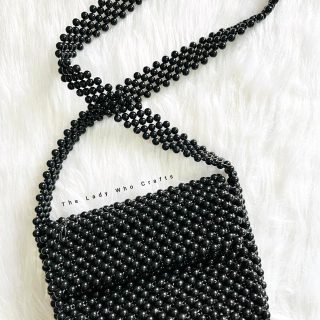 Beads bag in black 🖤