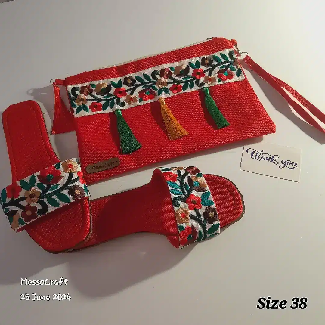 Red lovers ♥️ A clutch and slippers set 2 IMG 20240708 164910 990