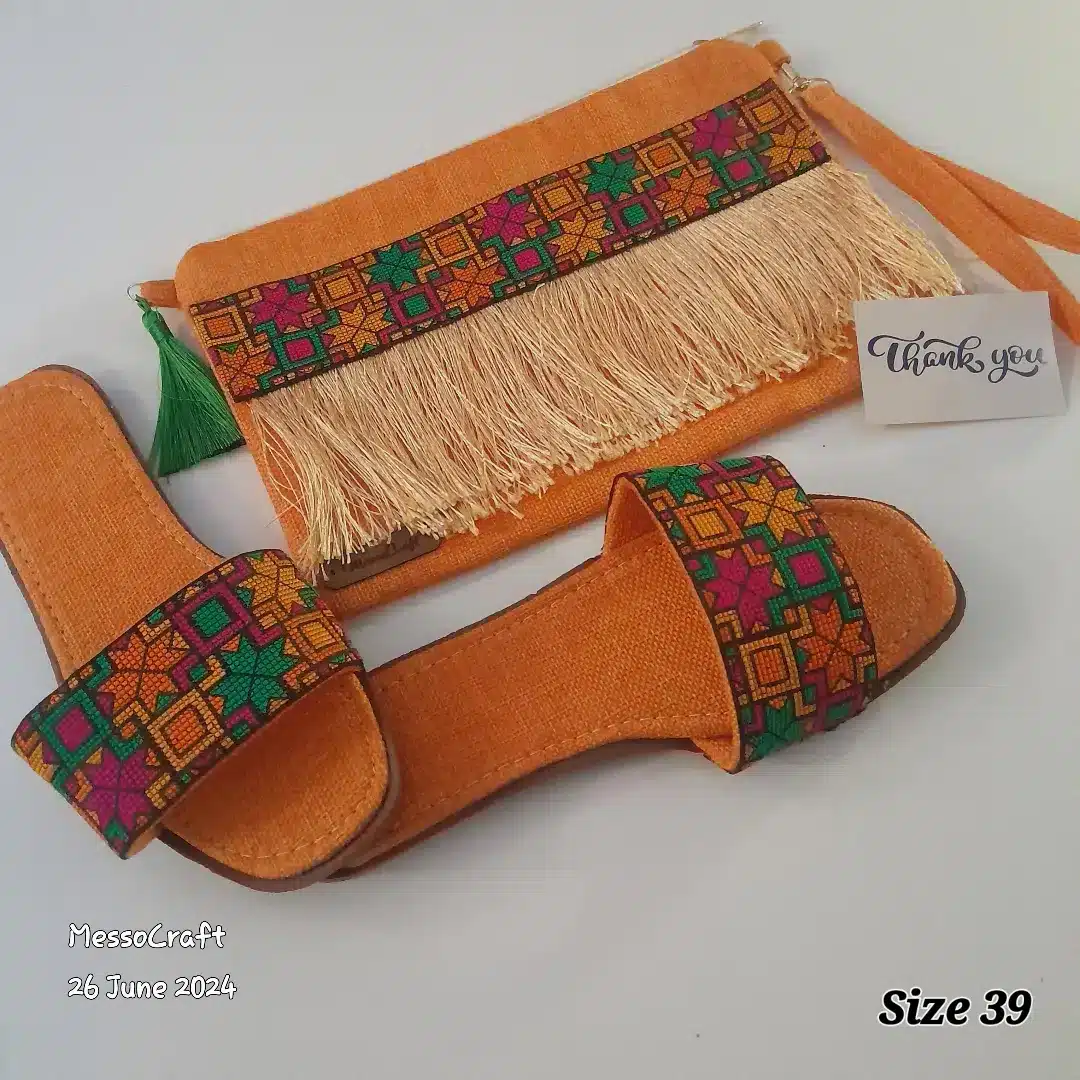 Orange lovers 🧡 A clutch and slippers set 3 IMG 20240708 165653 232