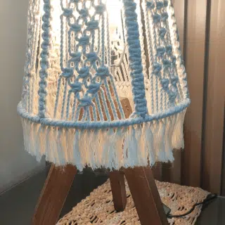 Macrame lamp