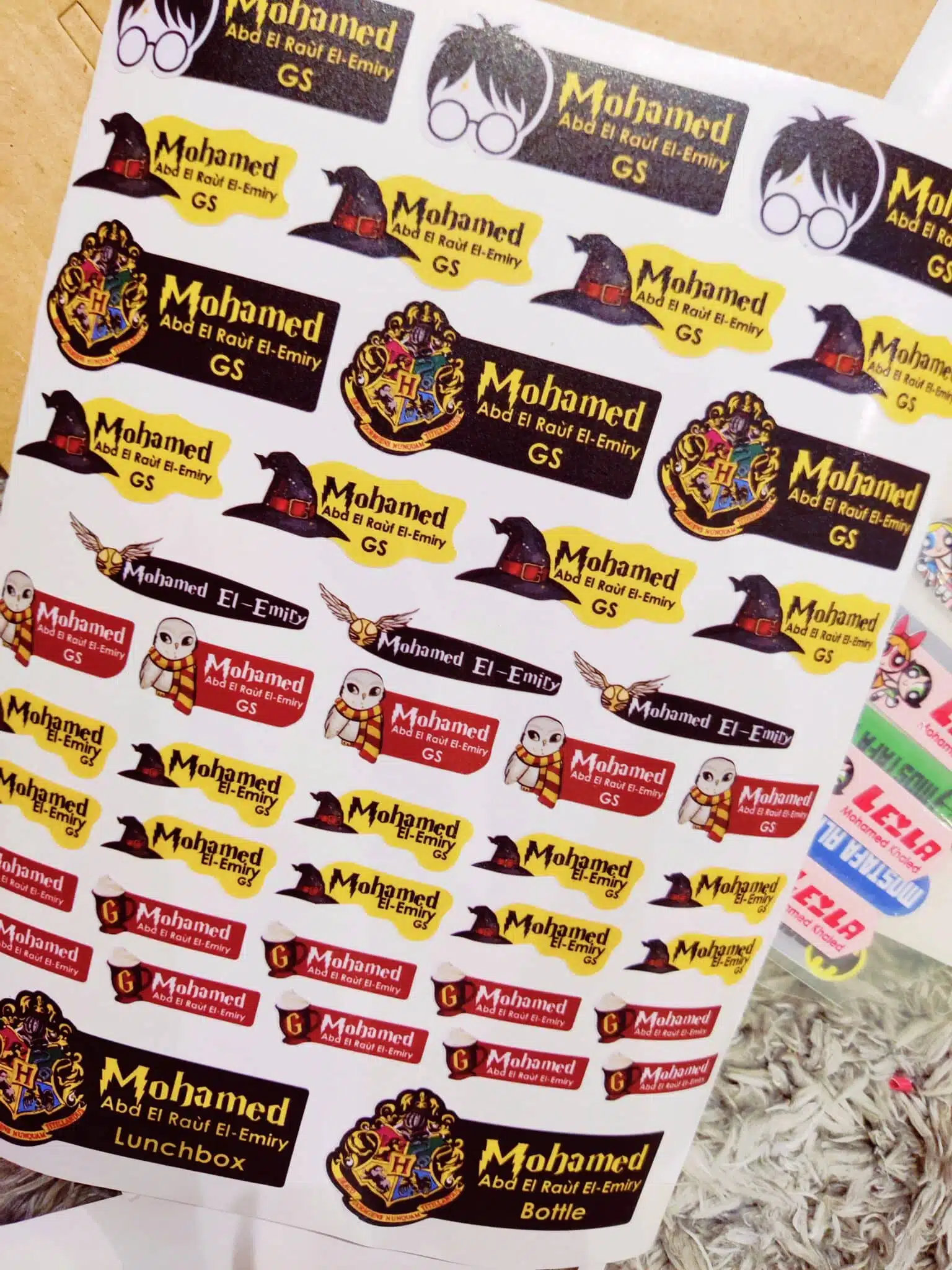 Harry Potter waterproof school stickers 4 IMG 20240827 030812 scaled