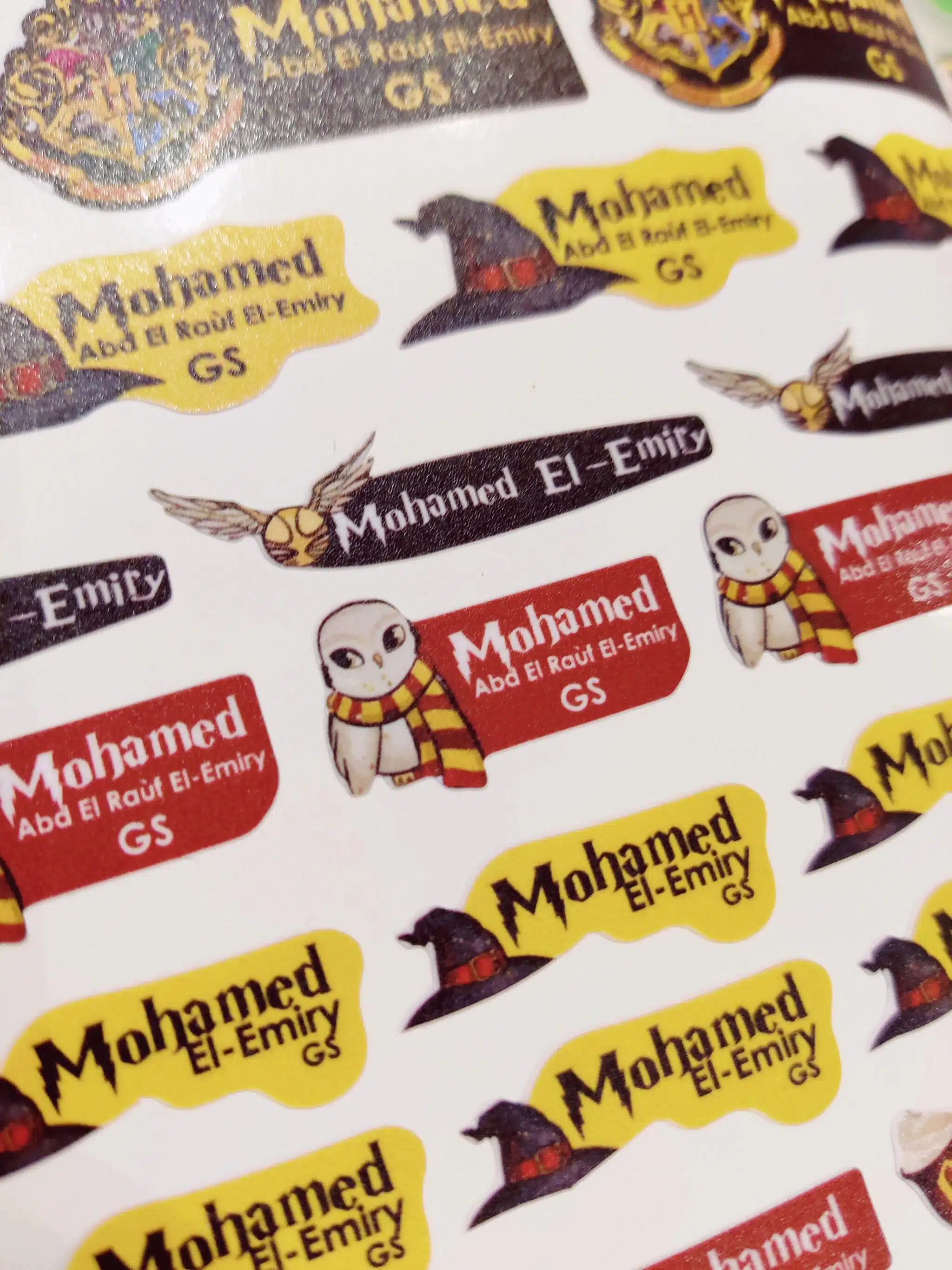 Harry Potter waterproof school stickers 3 IMG 20240827 030828 scaled