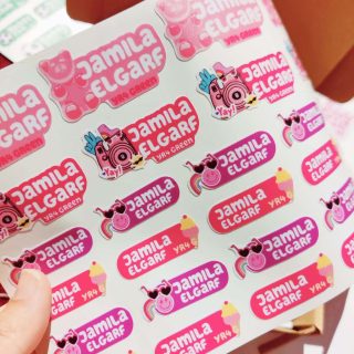 Preppy waterproof school stickers