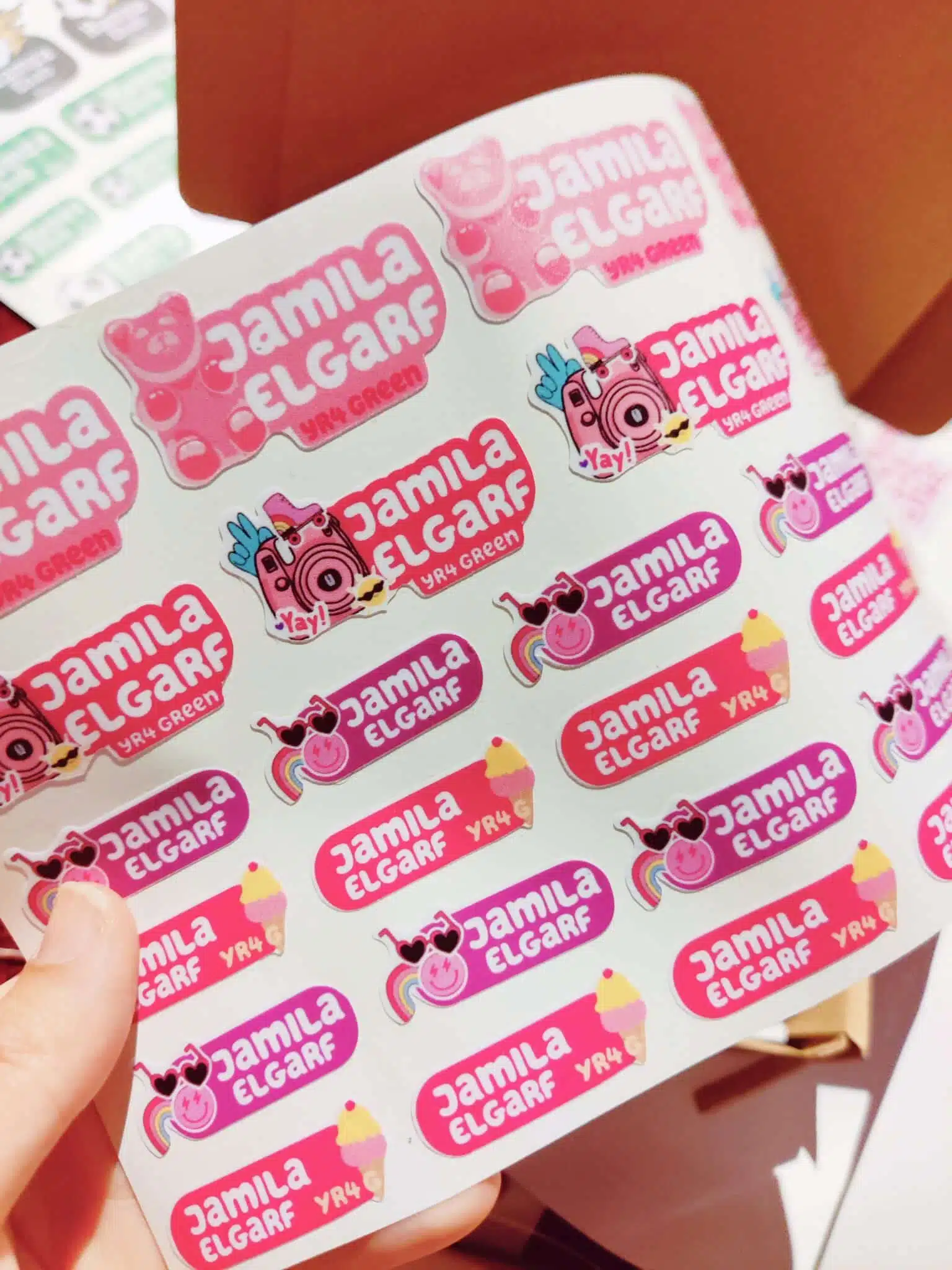 Preppy waterproof school stickers 1 Preppy waterproof school stickers