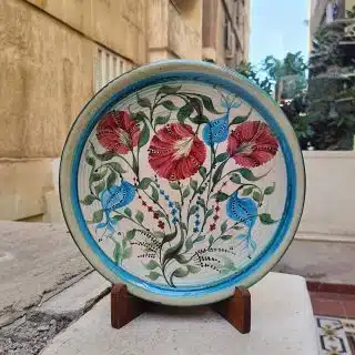 طبق خزف دائري مسطح قطر 30سم