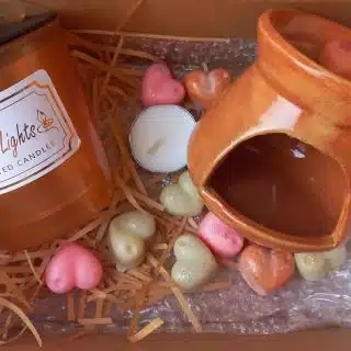 Candle + wax burner set