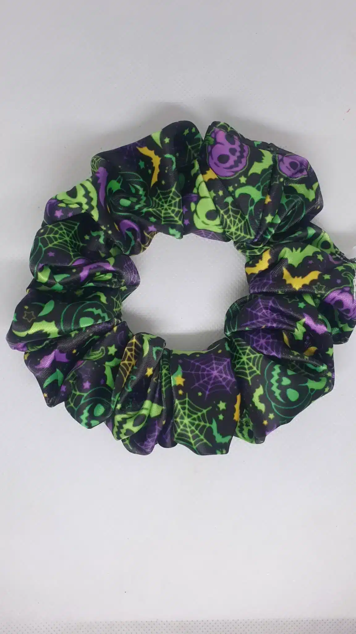 HALLOWIN SATIN SCRUNCHIE 1 HALLOWIN SATIN SCRUNCHIE