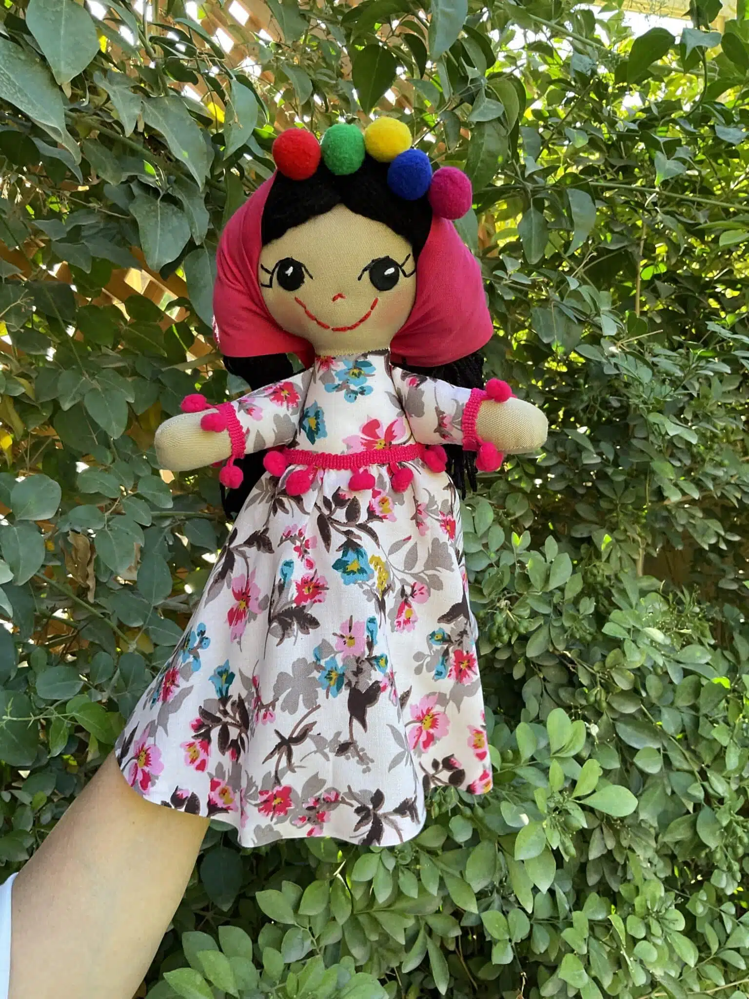 Egyptian folkloric handmade soft doll “warda” 2 IMG 2027 scaled