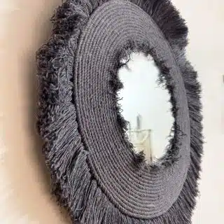 Gorgeous natural handmade macrame mandala mirror (Copy)