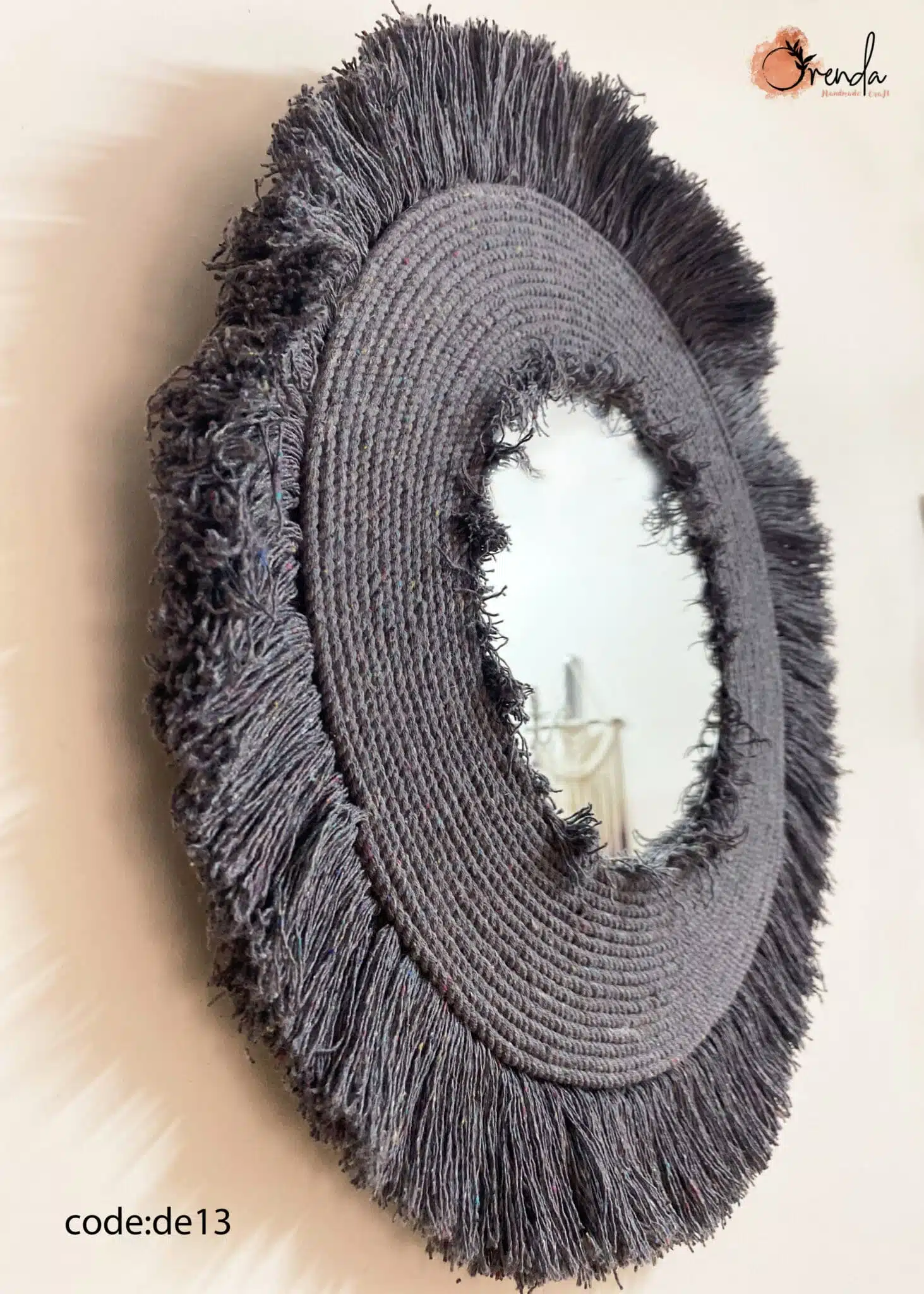 Gorgeous natural handmade macrame mandala mirror (Copy) 1 Gorgeous natural handmade macrame mandala mirror (Copy)