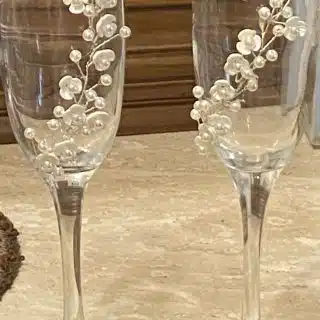 Bride and Groom Wedding Glasses