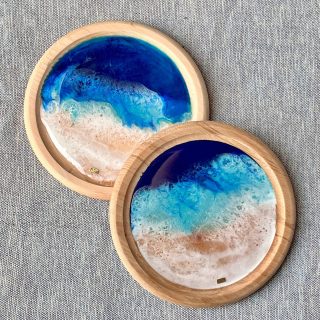 Sea Round wood Platter