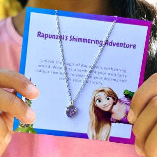 Rapunzel Themed Silver Necklace