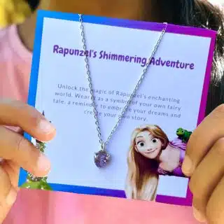 Rapunzel Themed Silver Necklace
