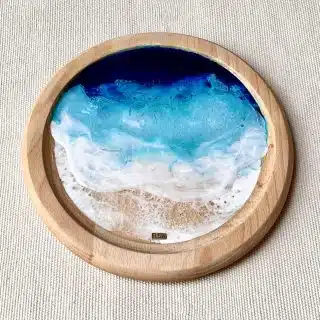 Sea Round wood Platter