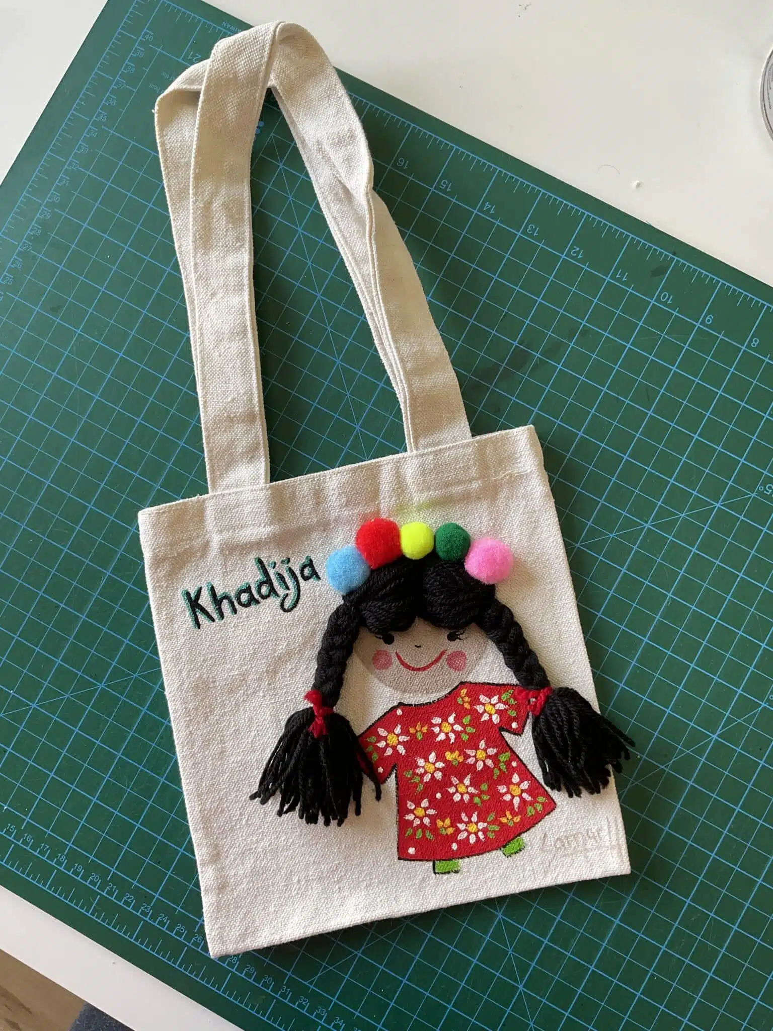 Handpainted Fabric Cotton cross Bag 6 IMG 2750 2 scaled