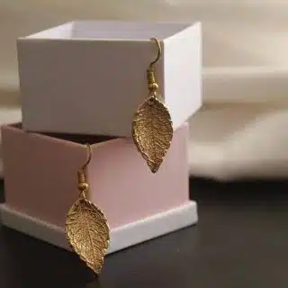 Golden Leaf Earrings