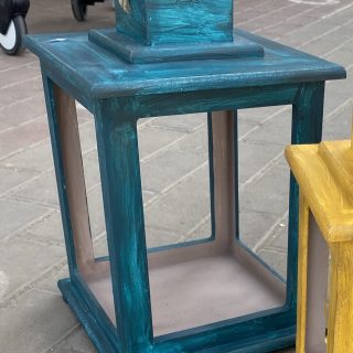 Rustic Lantern Blue