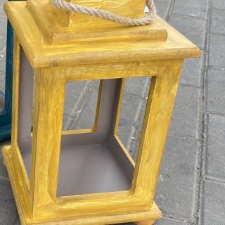 Rustic Lantern Yellow