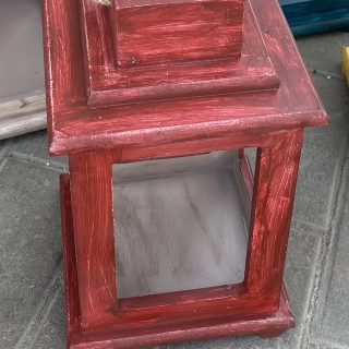 Red Rustic Lantern (Fanous)