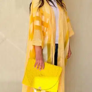 Yellow Indian kimono