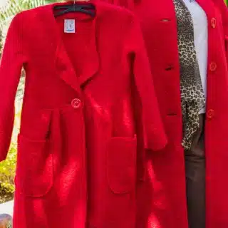 red wool coat for kids