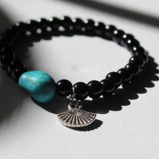 Black & Turquoise Bracelet
