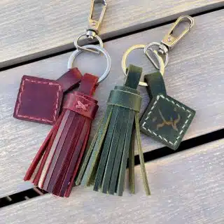 Leather keychain
