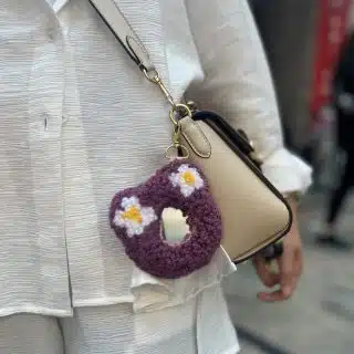 Purple bear mirror chain