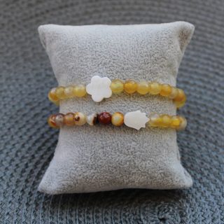 Yellowish bracelet set