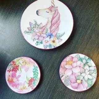 Unicorn Decor Plates