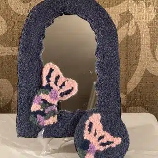 Mermaid arched mirror frame