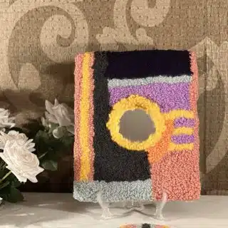 Geometric shapes mirror frame