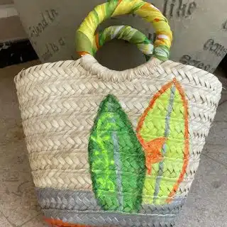 Neon Surfboards Straw Bag