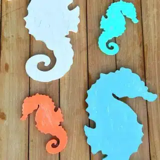 Sea Horse Wall Decor Mint Coral