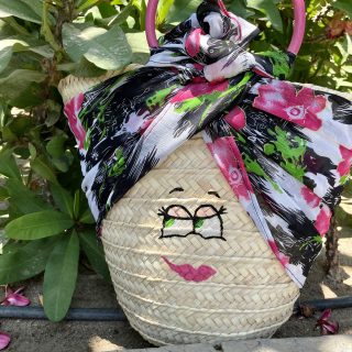 LOLA Floral Straw Bag