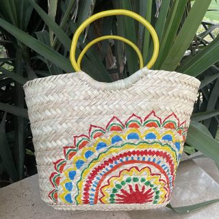 Mandala Straw Bag